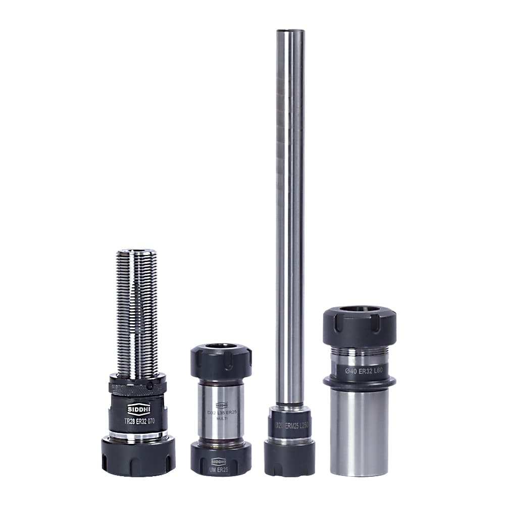 Second range of cylindrical ER collet chucks