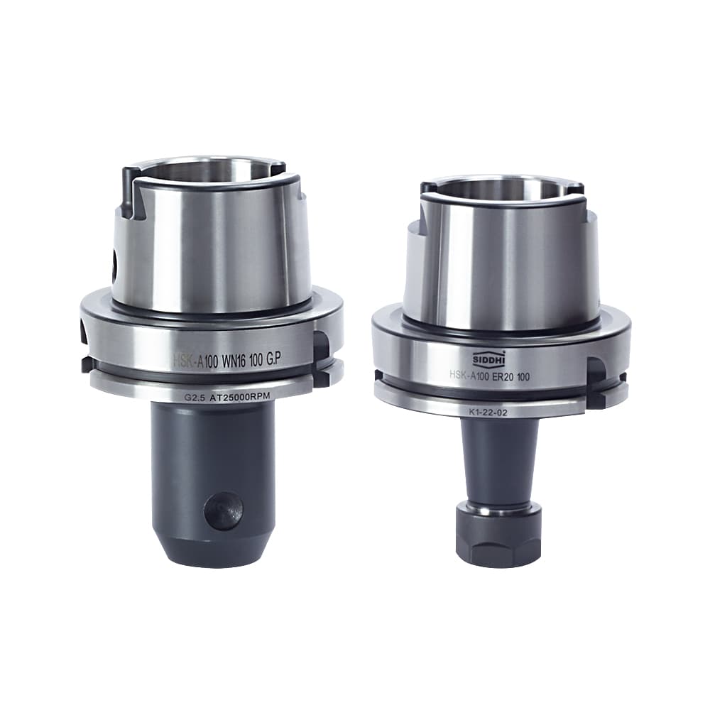 HSK-A Weldon and ER collet tool holders