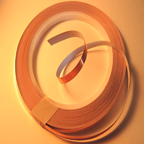 Formed copper strip components